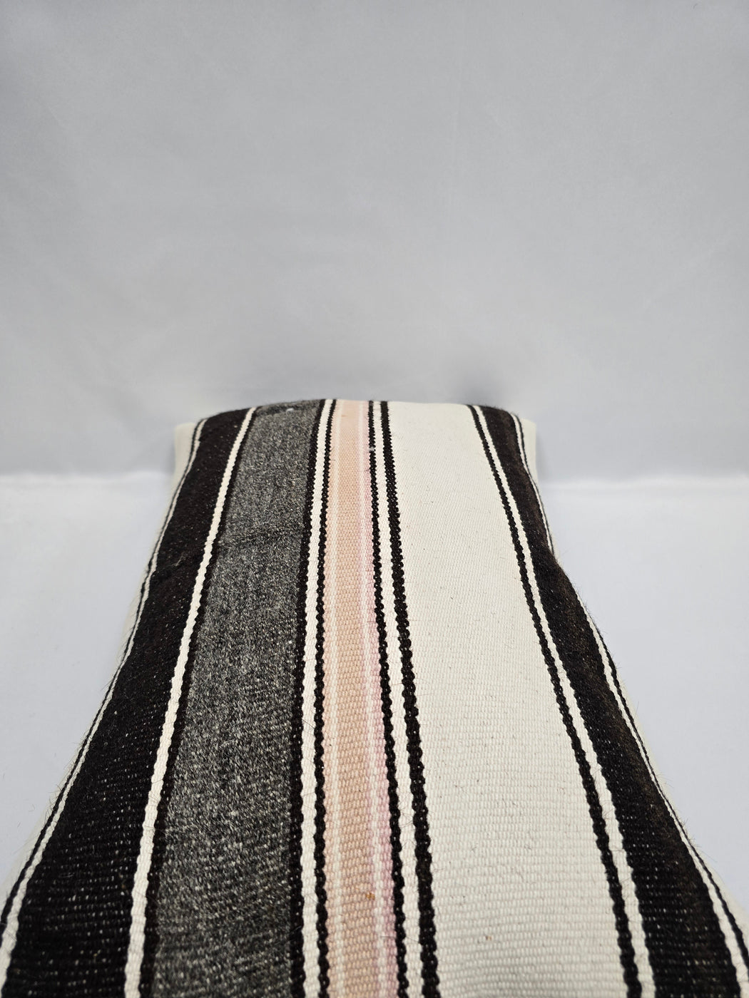 Turkish Hemp Pillow Cushion Natural Cream Black Gray Pillow Cushion Cover 16" x 24" #9144