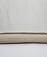 Turkish Lumbar Rug Pillow Cream Brown Cushion Cover Hemp Pillow 14" x 40" #9464