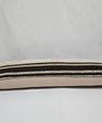 Turkish Lumbar Rug Pillow Cream Black Cushion Cover Hemp Pillow 14" x 40" #9463