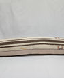 Turkish Lumbar Rug Pillow Cream Brown Cushion Cover Hemp Pillow 14" x 40" #9457