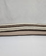 Turkish Lumbar Rug Pillow Cream Brown Cushion Cover Hemp Pillow 14" x 40" #9453
