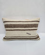 Turkish Hemp Pillow Cushion Natural Cream Brown Pillow Cushion Cover 16" x 24" #9140