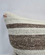 Turkish Hemp Pillow Cushion Natural Cream Brown Pillow Cushion Cover 16" x 24" #9140