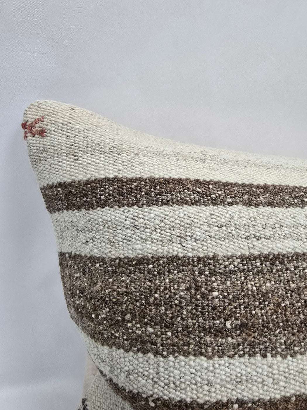 Turkish Hemp Pillow Cushion Natural Cream Brown Pillow Cushion Cover 16" x 24" #9140
