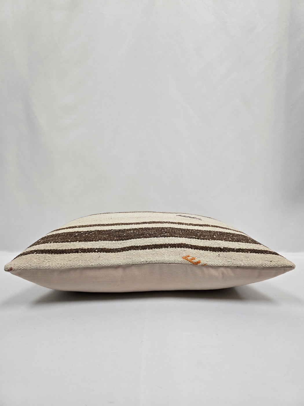 Turkish Hemp Pillow Cushion Natural Cream Brown Pillow Cushion Cover 16" x 24" #9140