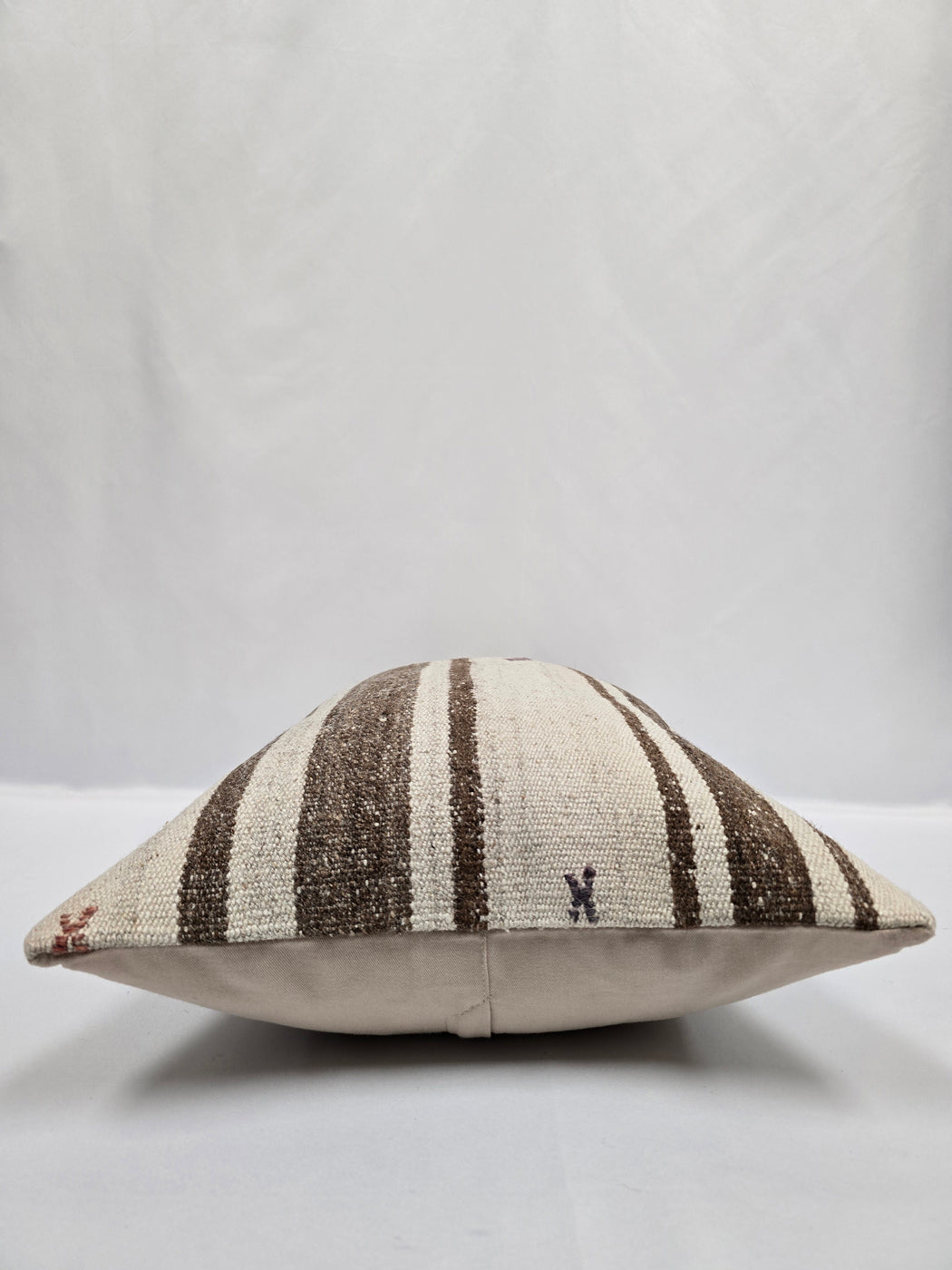 Turkish Hemp Pillow Cushion Natural Cream Brown Pillow Cushion Cover 16" x 24" #9140