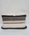 Turkish Hemp Pillow Cushion Natural Cream Black Gray Pillow Cushion Cover 16" x 24" #9137