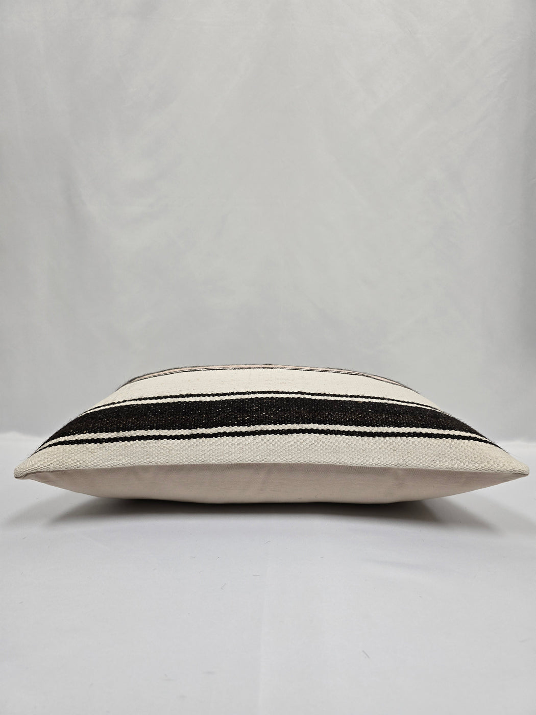 Turkish Hemp Pillow Cushion Natural Cream Black Gray Pillow Cushion Cover 16" x 24" #9137