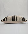 Turkish Hemp Pillow Cushion Natural Cream Black Pillow Cushion Cover 16" x 24" #9136