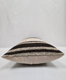 Turkish Hemp Pillow Cushion Natural Cream Black Pillow Cushion Cover 16" x 24" #9136