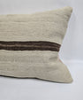 Turkish Hemp Pillow Cushion Natural Cream Brown Pillow Cushion Cover 16" x 24" #9135