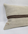 Turkish Hemp Pillow Cushion Natural Cream Brown Pillow Cushion Cover 16" x 24" #9135
