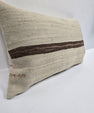 Turkish Hemp Pillow Cushion Natural Cream Brown Pillow Cushion Cover 16" x 24" #9135