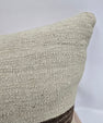 Turkish Hemp Pillow Cushion Natural Cream Brown Pillow Cushion Cover 16" x 24" #9135