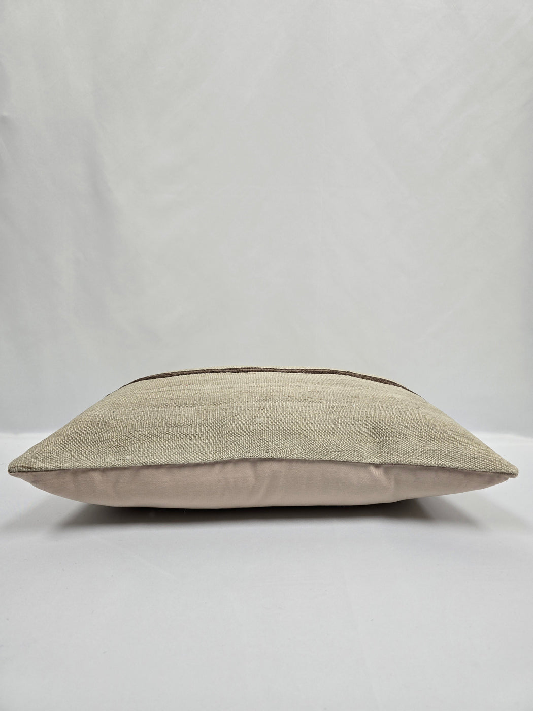 Turkish Hemp Pillow Cushion Natural Cream Brown Pillow Cushion Cover 16" x 24" #9135