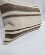 Turkish Hemp Pillow Cushion Natural Cream Brown Pillow Cushion Cover 16" x 24" #9134
