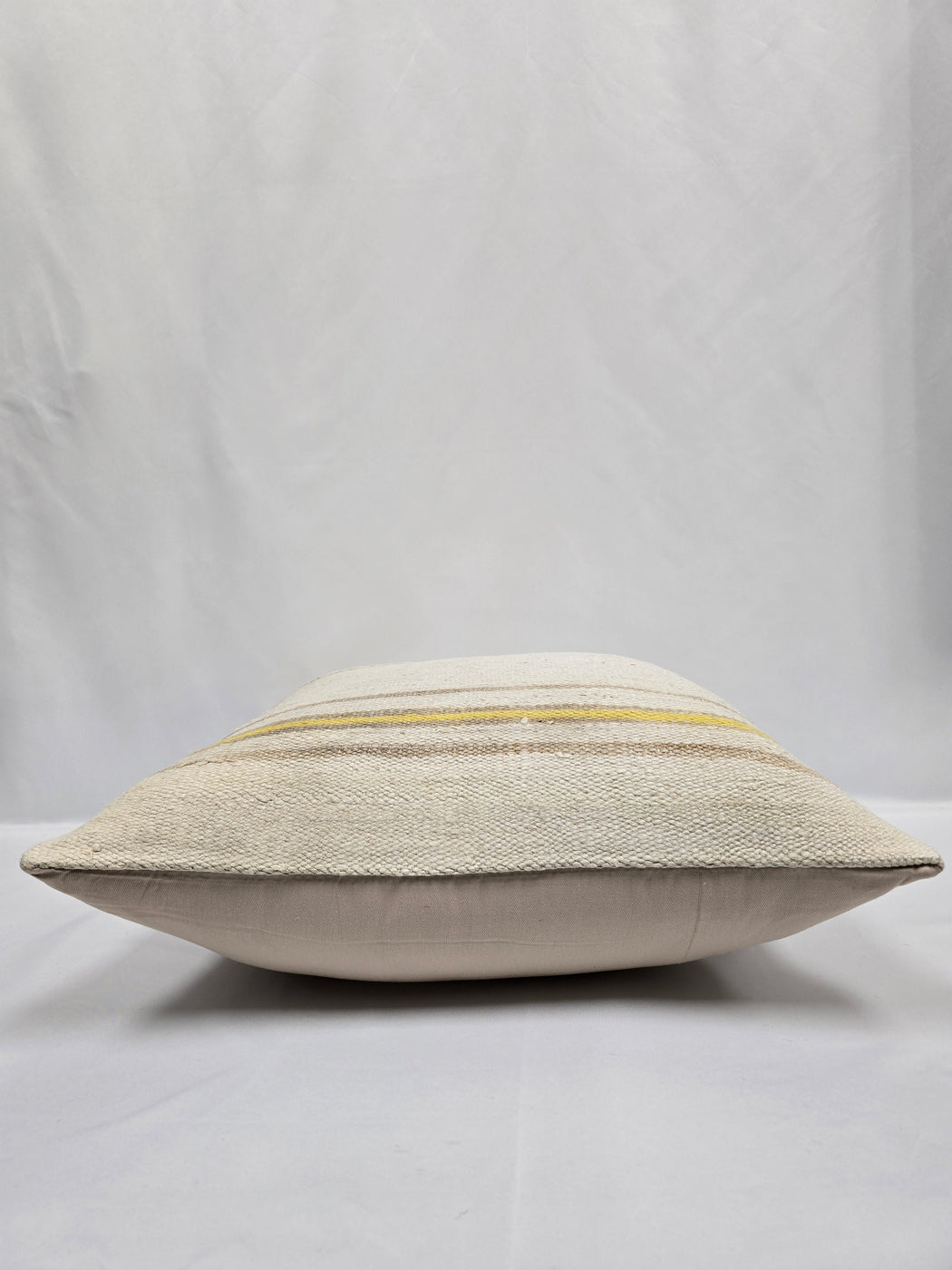 Turkish Hemp Pillow Cushion Natural Cream Yellow Pillow Cushion Cover 24" x 24" #9343