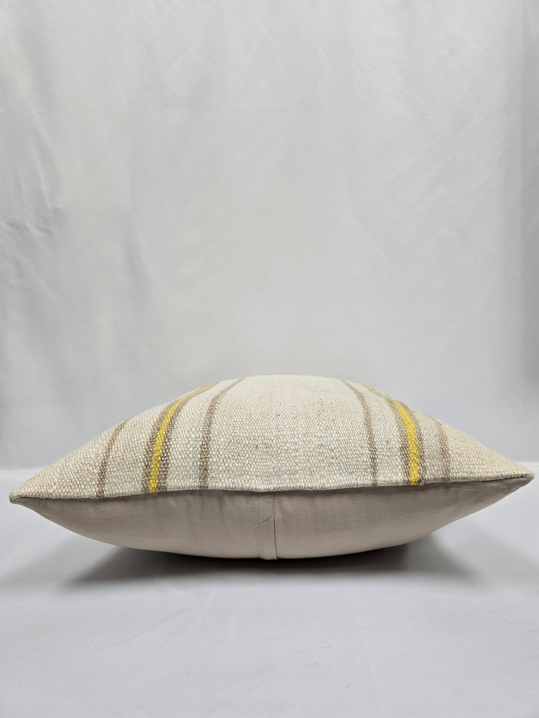 Turkish Hemp Pillow Cushion Natural Cream Yellow Pillow Cushion Cover 24" x 24" #9343