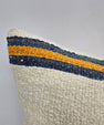 Turkish Hemp Pillow Cushion Natural Cream Black Orange Pillow Cushion Cover 24" x 24" #9347