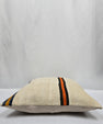 Turkish Hemp Pillow Cushion Natural Cream Black Orange Pillow Cushion Cover 24" x 24" #9347