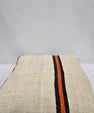 Turkish Hemp Pillow Cushion Natural Cream Black Orange Pillow Cushion Cover 24" x 24" #9347
