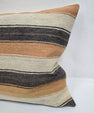 Turkish Hemp Pillow Cushion Natural Cream Brown Pillow Cushion Cover 24" x 24" #9345