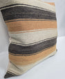 Turkish Hemp Pillow Cushion Natural Cream Brown Pillow Cushion Cover 24" x 24" #9345