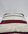 Turkish Hemp Pillow Cushion Natural Cream Black Red Pillow Cushion Cover 24" x 24" #9341