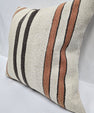 Turkish Hemp Pillow Cushion Natural Cream Brown Pillow Cushion Cover 24" x 24" #9340