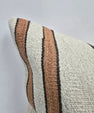 Turkish Hemp Pillow Cushion Natural Cream Brown Pillow Cushion Cover 24" x 24" #9340