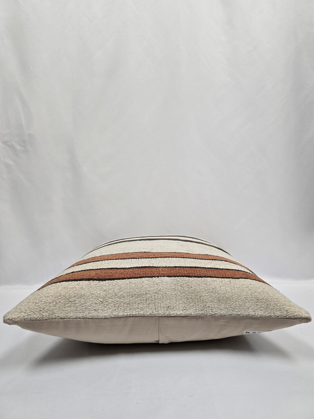 Turkish Hemp Pillow Cushion Natural Cream Brown Pillow Cushion Cover 24" x 24" #9340