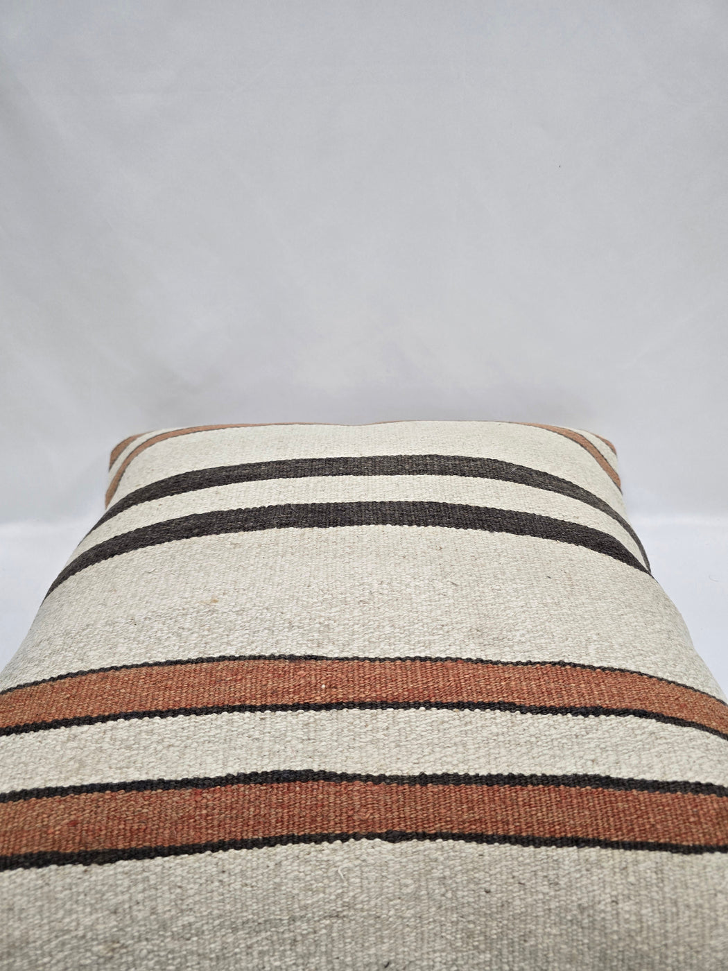 Turkish Hemp Pillow Cushion Natural Cream Brown Pillow Cushion Cover 24" x 24" #9340