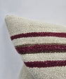 Turkish Hemp Pillow Cushion Natural Cream Brown Pillow Cushion Cover 24" x 24" #9339