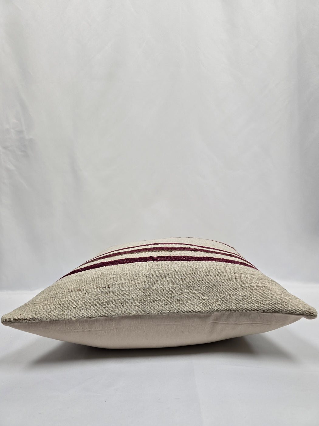 Turkish Hemp Pillow Cushion Natural Cream Brown Pillow Cushion Cover 24" x 24" #9339