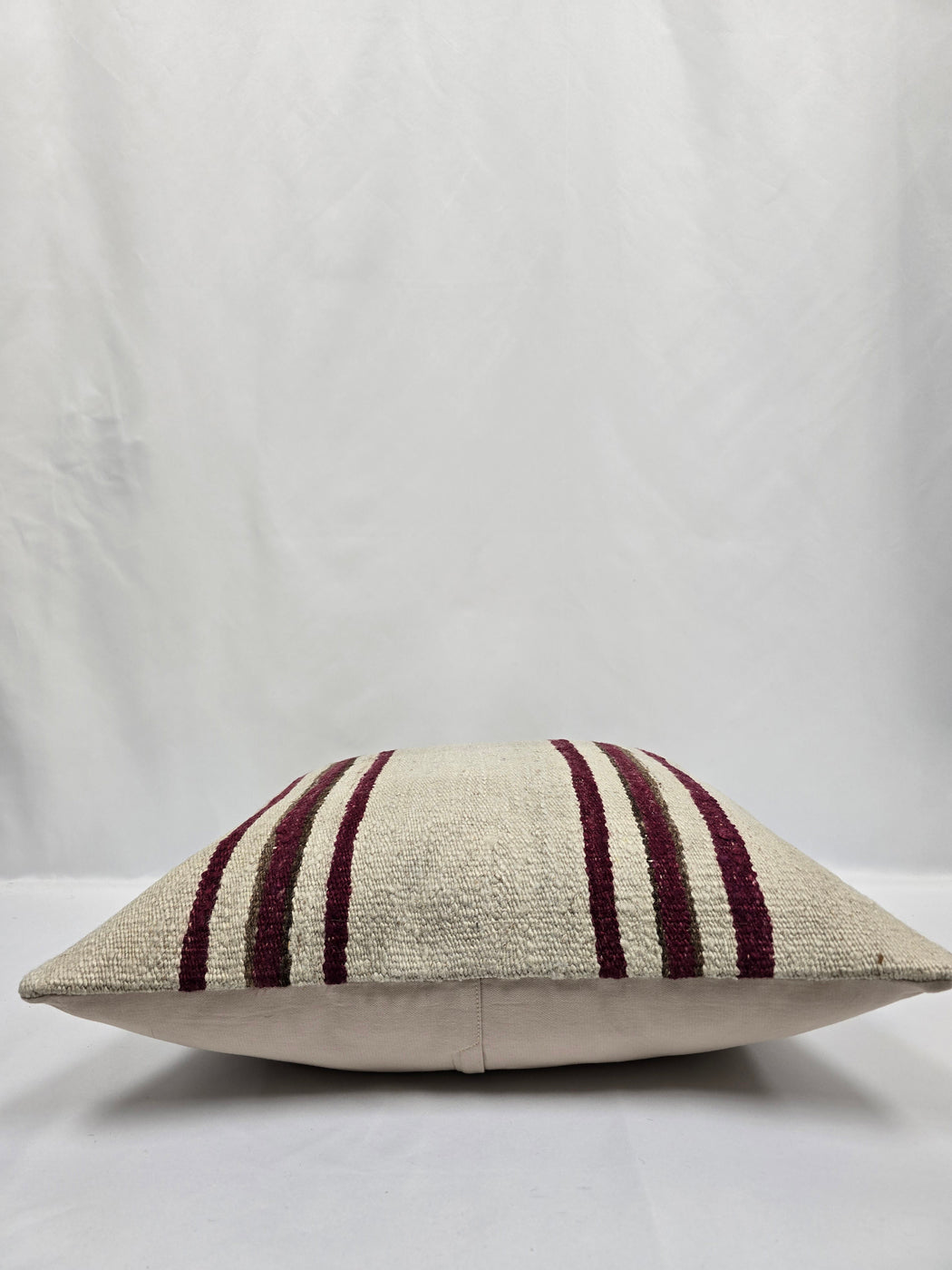 Turkish Hemp Pillow Cushion Natural Cream Brown Pillow Cushion Cover 24" x 24" #9339