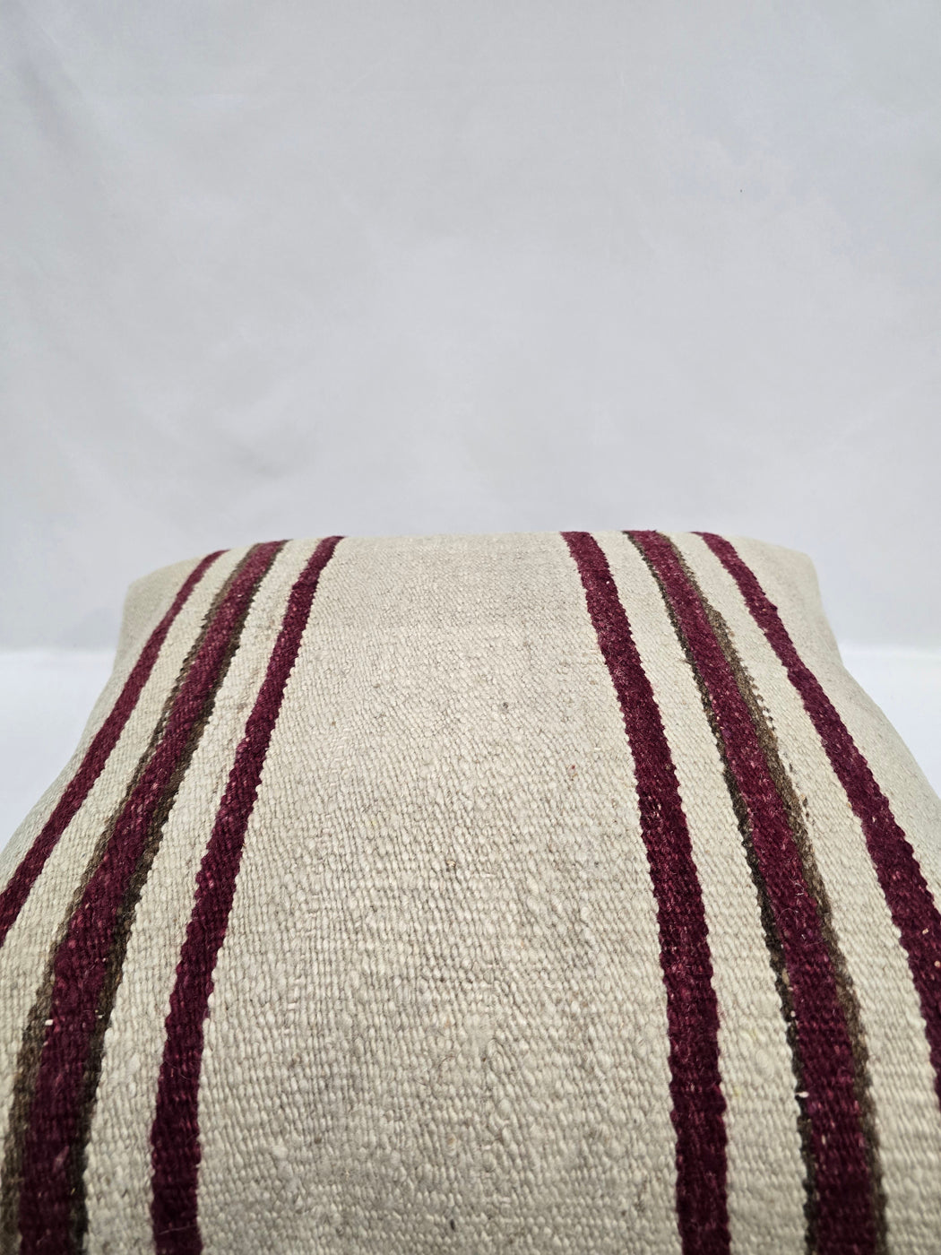 Turkish Hemp Pillow Cushion Natural Cream Brown Pillow Cushion Cover 24" x 24" #9339