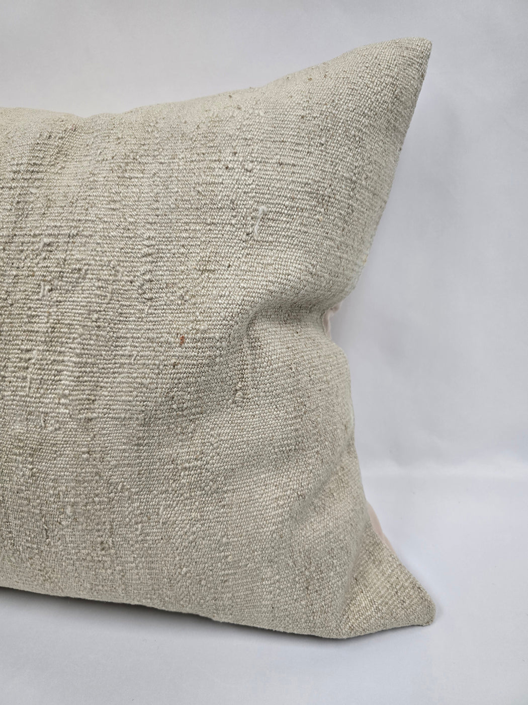 Turkish Hemp Pillow Cushion Natural Cream Pillow Cushion Cover 24" x 24" #9337