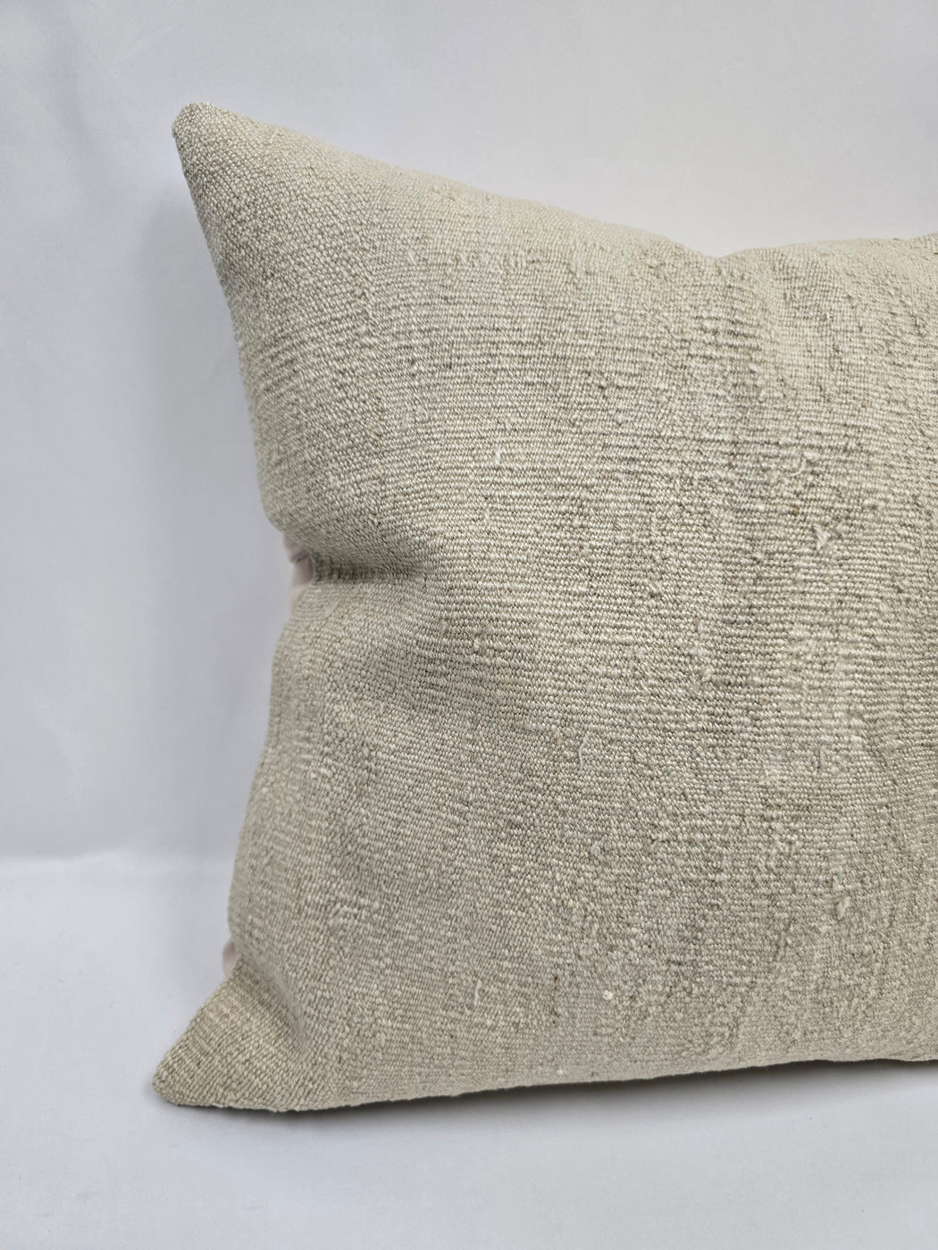 Turkish Hemp Pillow Cushion Natural Cream Pillow Cushion Cover 24" x 24" #9337