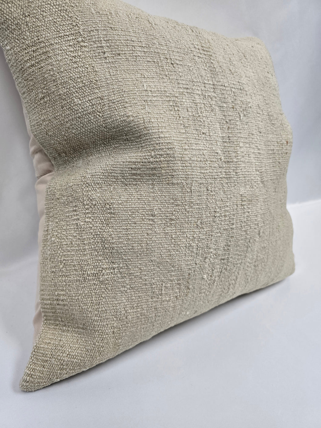 Turkish Hemp Pillow Cushion Natural Cream Pillow Cushion Cover 24" x 24" #9337