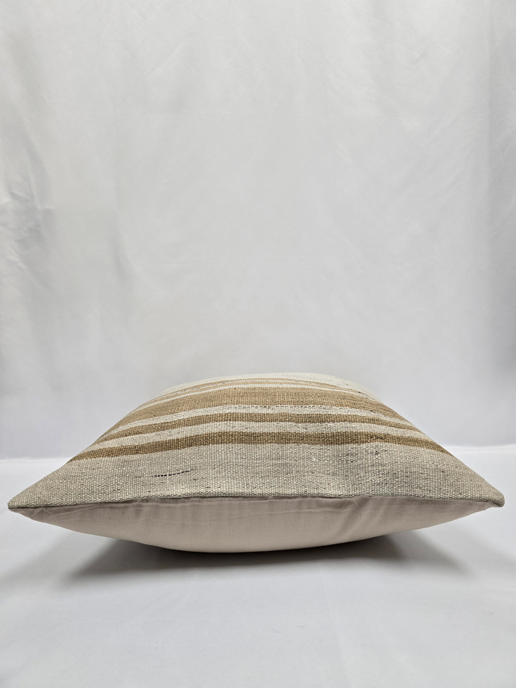 Turkish Hemp Pillow Cushion Natural Cream Brown Pillow Cushion Cover 24" x 24" #9335