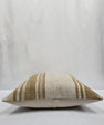 Turkish Hemp Pillow Cushion Natural Cream Brown Pillow Cushion Cover 24" x 24" #9335