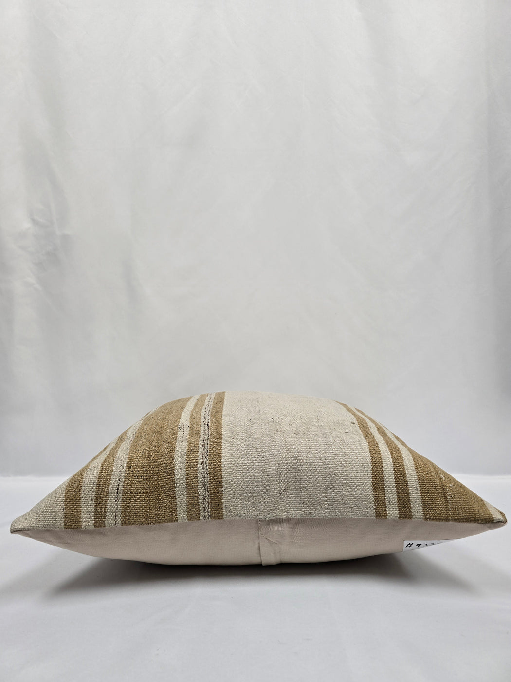 Turkish Hemp Pillow Cushion Natural Cream Brown Pillow Cushion Cover 24" x 24" #9335