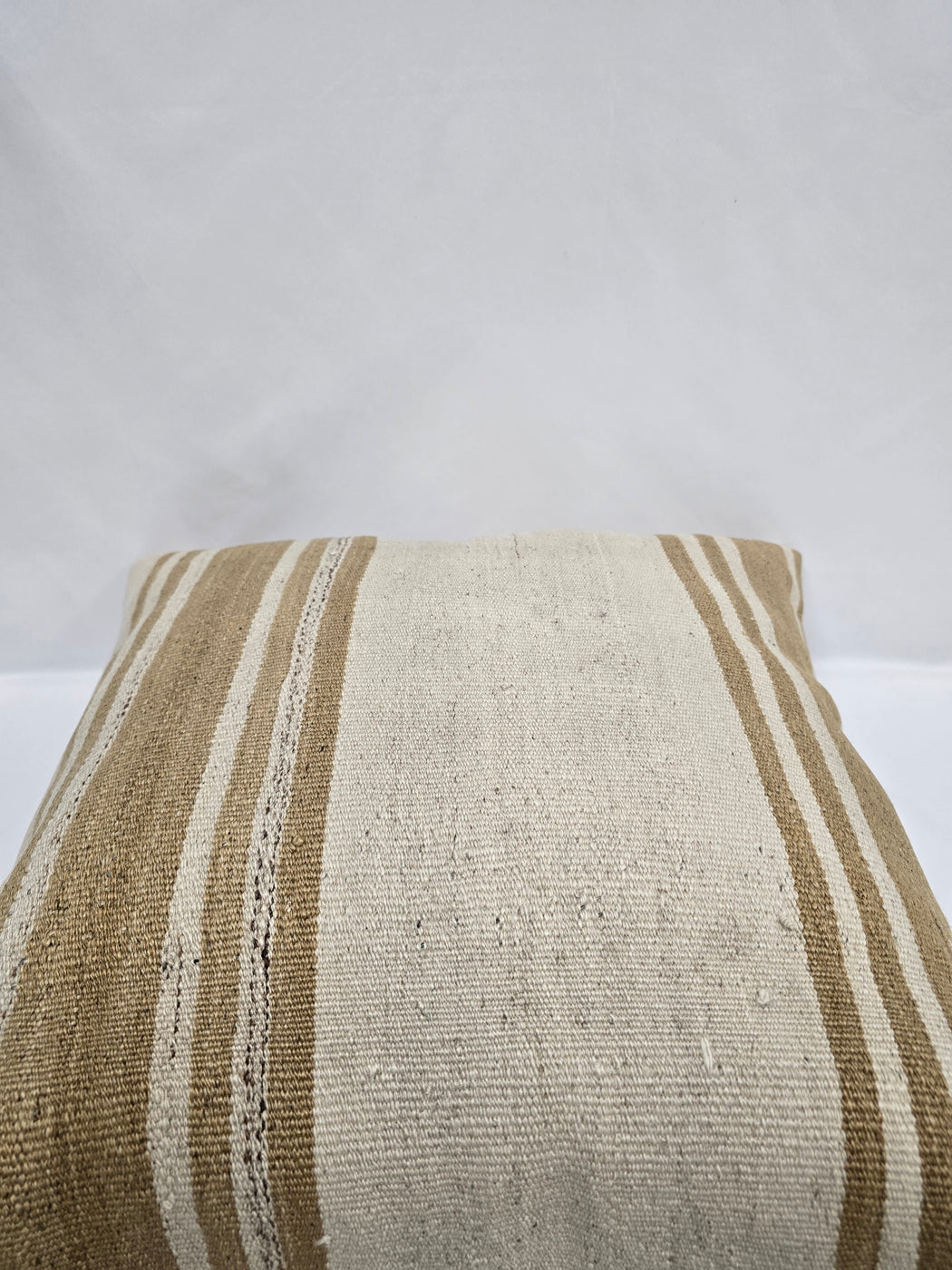 Turkish Hemp Pillow Cushion Natural Cream Brown Pillow Cushion Cover 24" x 24" #9335