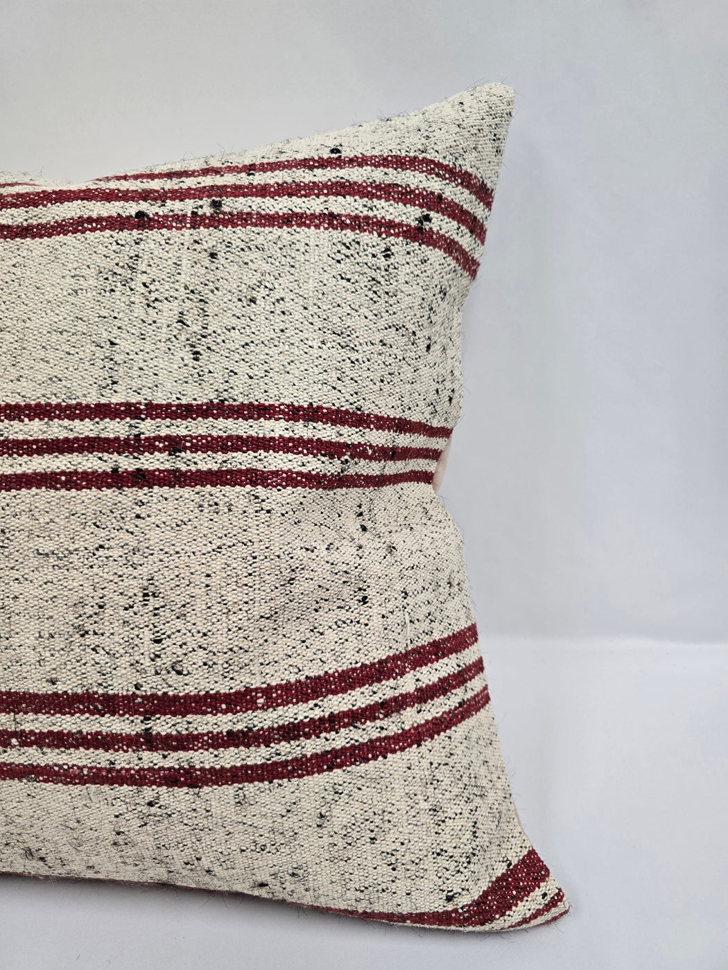 Turkish Hemp Pillow Cushion Natural Cream Brown Pillow Cushion Cover 24" x 24" #9334