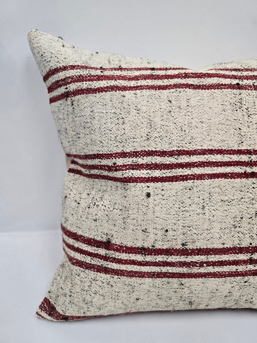 Turkish Hemp Pillow Cushion Natural Cream Brown Pillow Cushion Cover 24" x 24" #9334