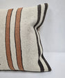 Turkish Hemp Pillow Cushion Natural Cream Brown Black Pillow Cushion Cover 24" x 24" #9333