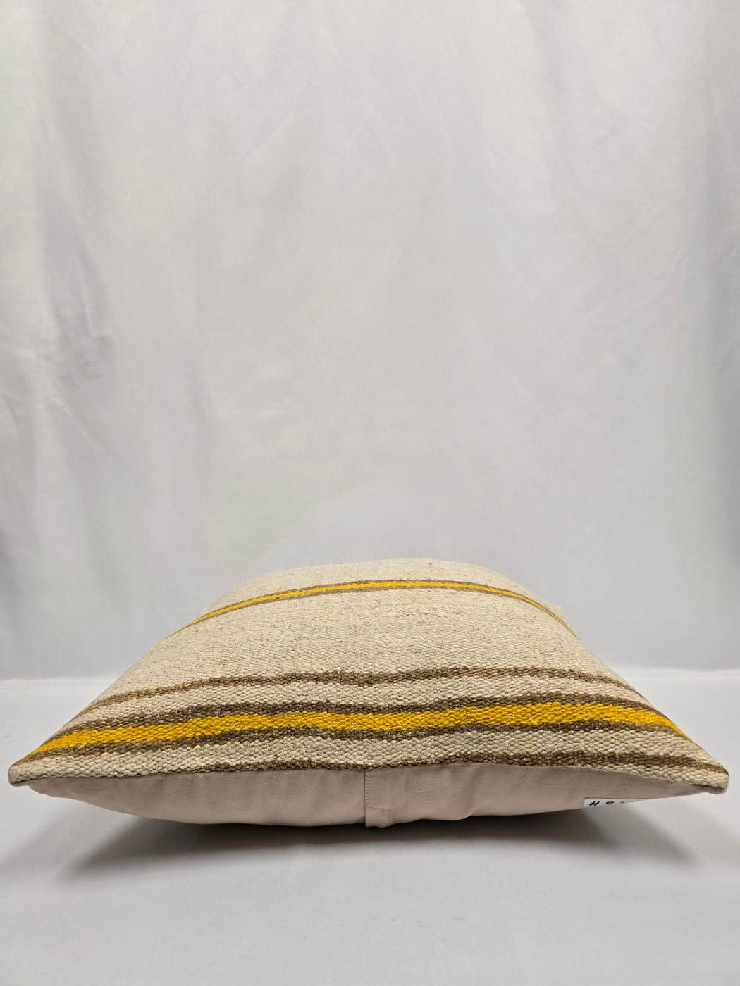Turkish Hemp Pillow Cushion Natural Cream Yellow Pillow Cushion Cover 24" x 24" #9330