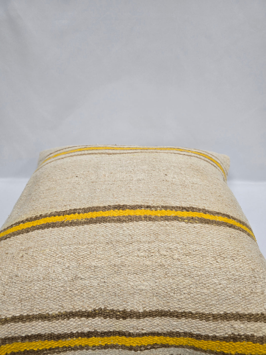 Turkish Hemp Pillow Cushion Natural Cream Yellow Pillow Cushion Cover 24" x 24" #9330