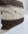 Turkish Hemp Pillow Cushion Natural Cream Brown Pillow Cushion Cover 24" x 24" #9329