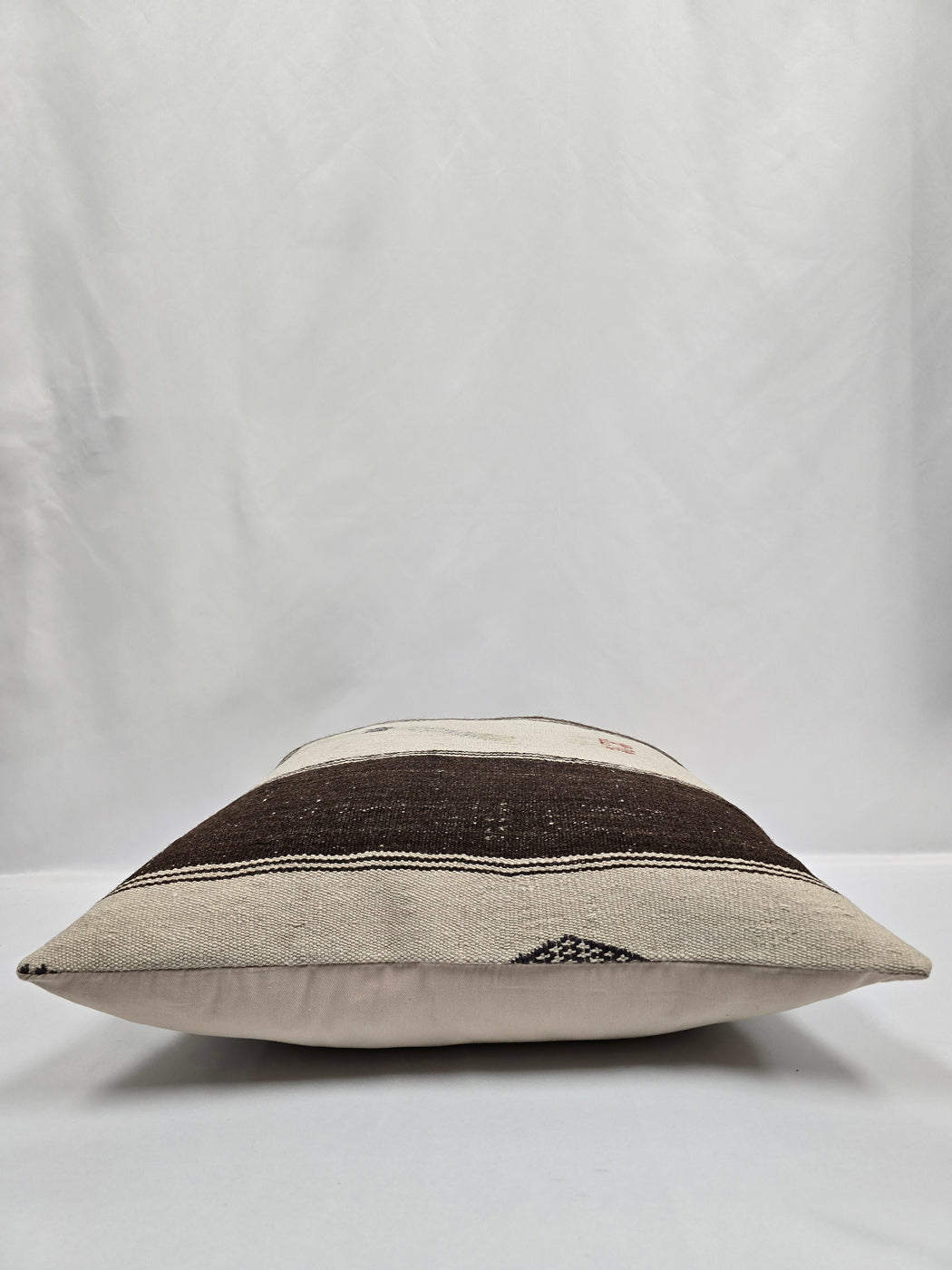 Turkish Hemp Pillow Cushion Natural Cream Brown Pillow Cushion Cover 24" x 24" #9329